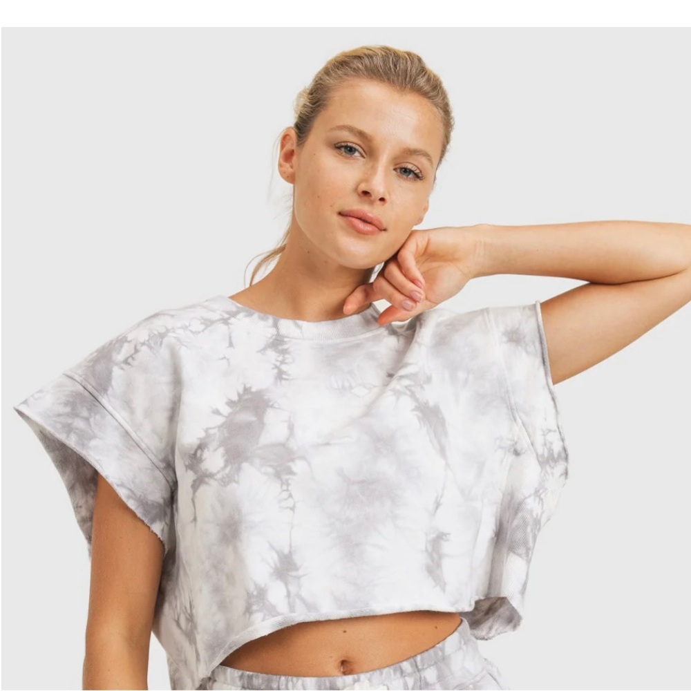 Mono B tie dye crop top